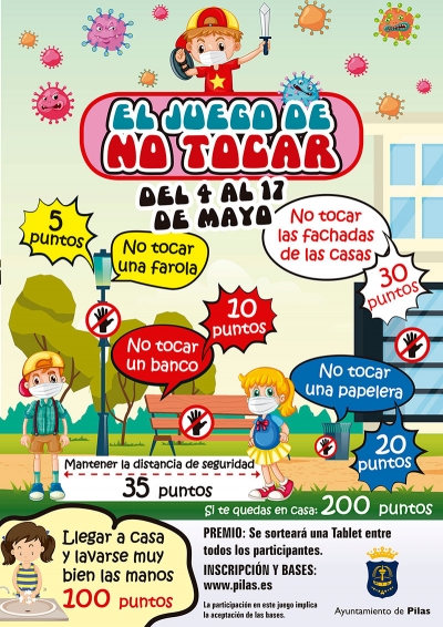 El Ayuntamiento de Pilas lanza &ldquo;El juego de no tocar&rdquo;, una campa&ntilde;a para aprender a disfrutar de los paseos diarios