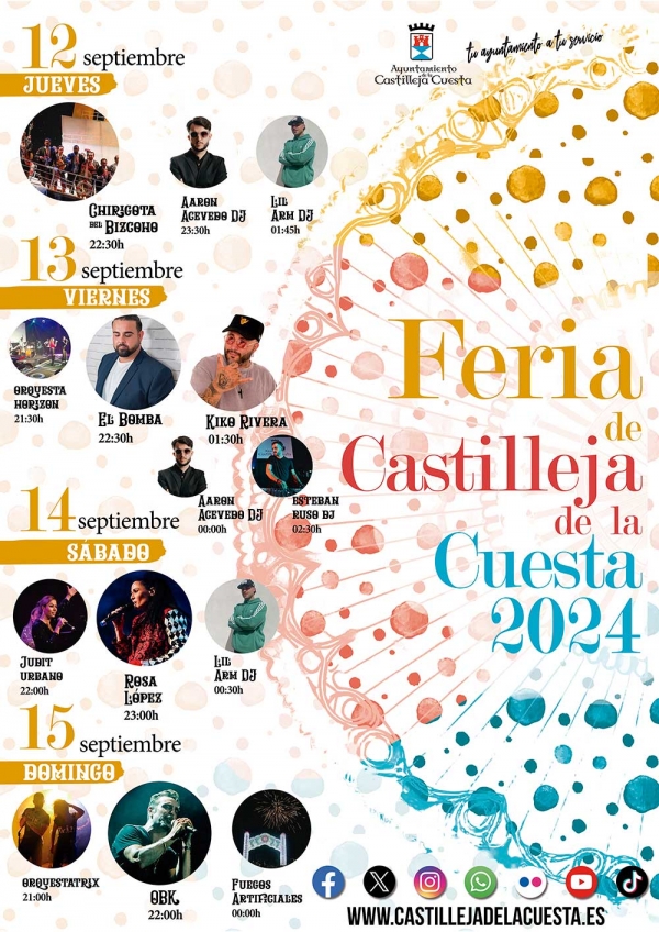 Hoy jueves 12 de septiembre arranca la Feria de Castilleja de la Cuesta 2024 con el alumbrado
