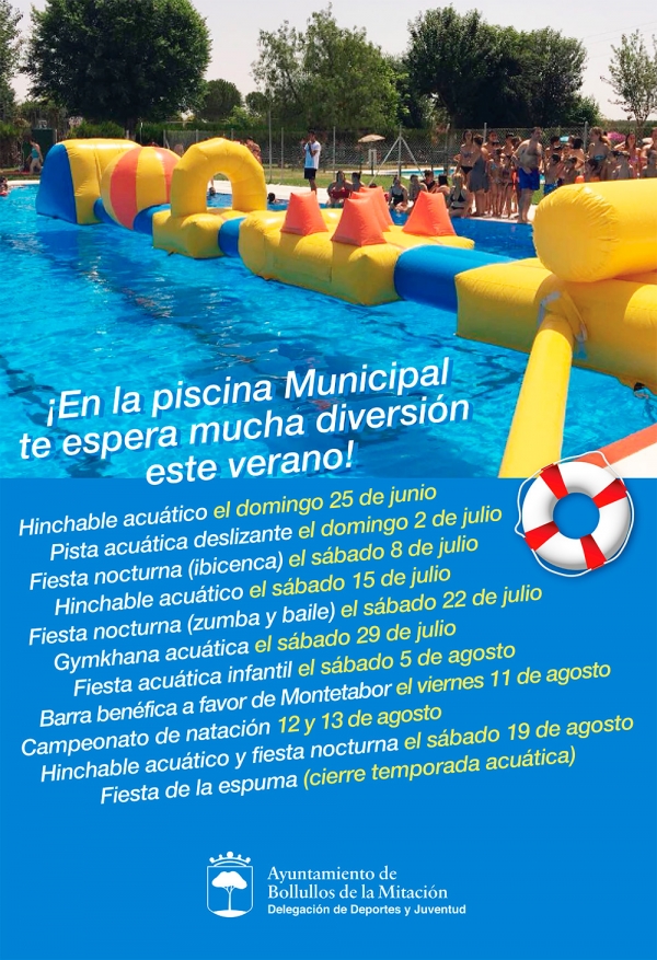 Inauguraci&oacute;n de la temporada de ba&ntilde;o libre en la piscina municipal de Bollullos de la Mitaci&oacute;n