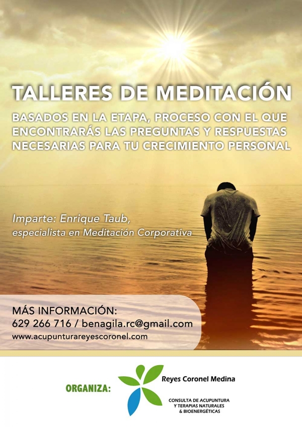 El centro de Acupuntura y de Terapias Naturales Bioenerg&eacute;ticas Reyes Coronel organiza cinco talleres de meditaci&oacute;n basados en el m&eacute;todo "ETAPA"