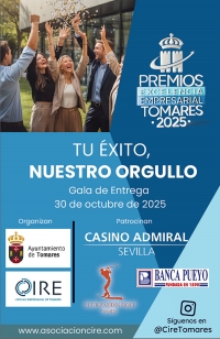 El alcalde de Tomares, Jos&eacute; Mar&iacute;a Soriano, entregar&aacute; hoy los V Premios a la Excelecia Empresarial  "Ciudad de Tomares" 2025