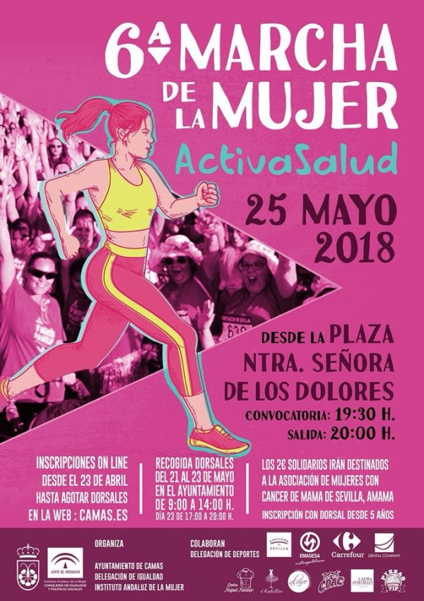 Camas vivir&aacute; la VI Marcha de la Mujer