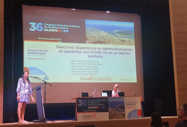 El programa TeleCOVID del Hospital San Juan de Dios del Aljarafe premiado por la Sociedad Andaluza de Medicina Interna