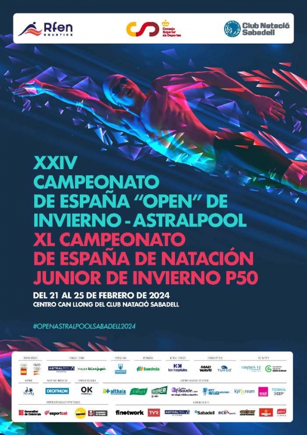 Destino Sabadell para el Campeonato de Espa&ntilde;a Absoluto y J&uacute;nior de Invierno
