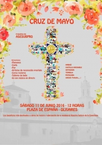 La Asociaci&oacute;n Asesubpro organiza una cruz de mayo con el fin de recaudar fondos para su residencia en Olivares