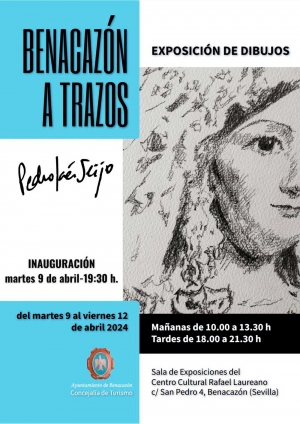 Hoy se inaugura la exposici&oacute;n de dibujos "Benacaz&oacute;n a Trazos" de Pedro Ja&eacute;n Seijo