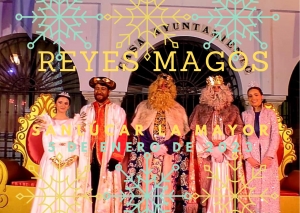 La Gran Cabalgata de Reyes Magos de Sanl&uacute;car La Mayor ampl&iacute;a el n&uacute;mero de carrozas con medio millar de personas participando en el desfile
