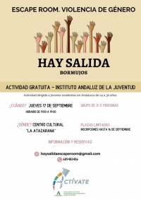 Bormujos ense&ntilde;a a la juventud c&oacute;mo encontrar salida a la violencia de g&eacute;nero, con un "Scape Room"