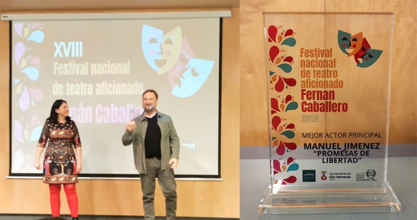 Manuel Jim&eacute;nez gana el Premio al Mejor Actor Principal en el XVIII Festival de Teatro Aficionado 'Fern&aacute;n Caballero'