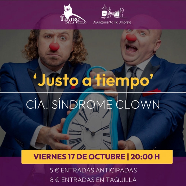 El humor llega a Umbrete con la obra “Justo a tiempo”