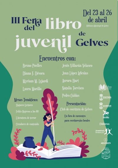La tercera Feria del Libro Juvenil de Gelves se celebrar&aacute; del 23 al 26 de abril