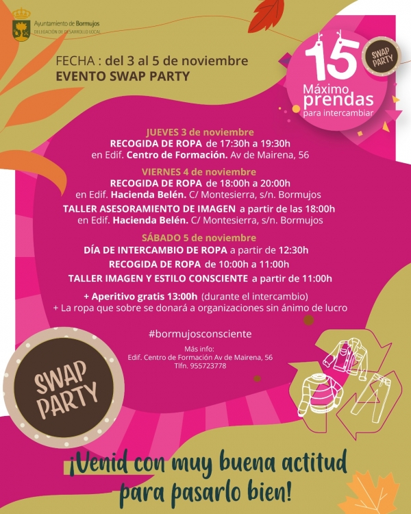 Bormujos celebra la tercera edici&oacute;n de su Fiesta de Intercambio de Ropa