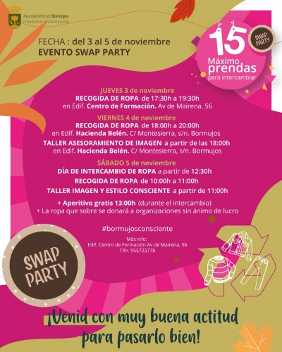 Bormujos celebra la tercera edici&oacute;n de su Fiesta de Intercambio de Ropa