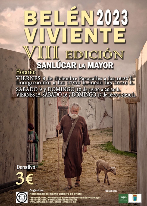 El palacio de Herodes, el tribunal Sanedrita y el ‘Castrum’ romano, grandes novedades del belén viviente de Sanlúcar La Mayor