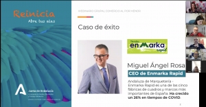 Miguel &Aacute;ngel Rosa explica la experiencia de Andaluza de Marqueter&iacute;a en un webinario del sector del comercio de Andaluc&iacute;a Emprende