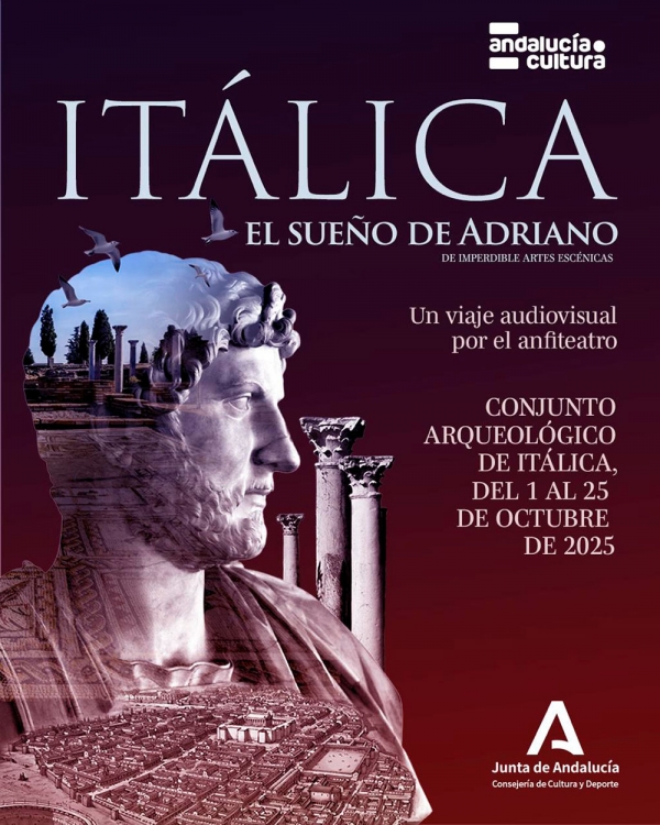 La Junta organiza “un viaje mágico” por los sueños de Adriano desde el interior del anfiteatro de Itálica