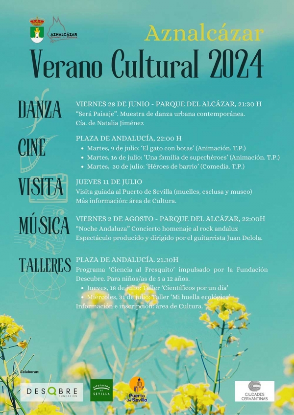 Aznalc&aacute;zar programa un verano repleto de actividades culturales
