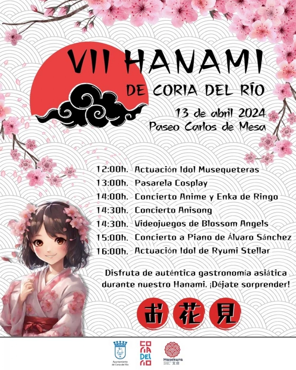 Coria del R&iacute;o celebrar&aacute; el Hanami el 13 de abril