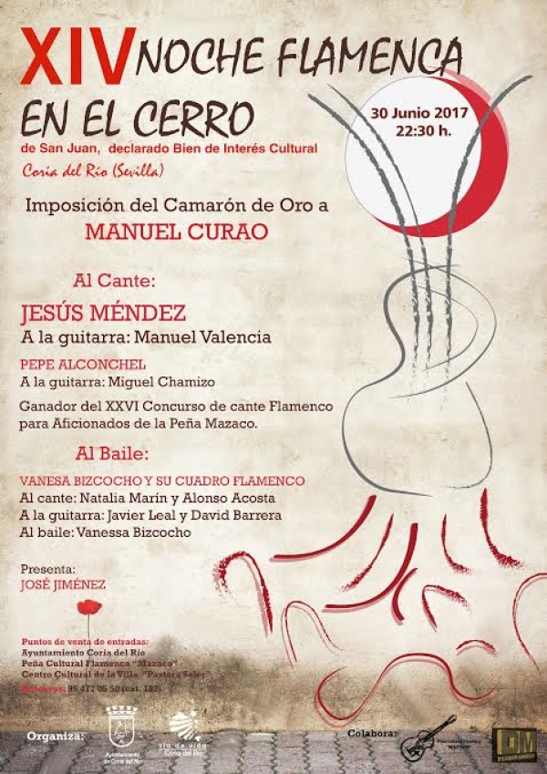 La XIV Noche Flamenca en el Cerro de San Juan de Coria del R&iacute;o vuelve a ofrecer el mejor espect&aacute;culo