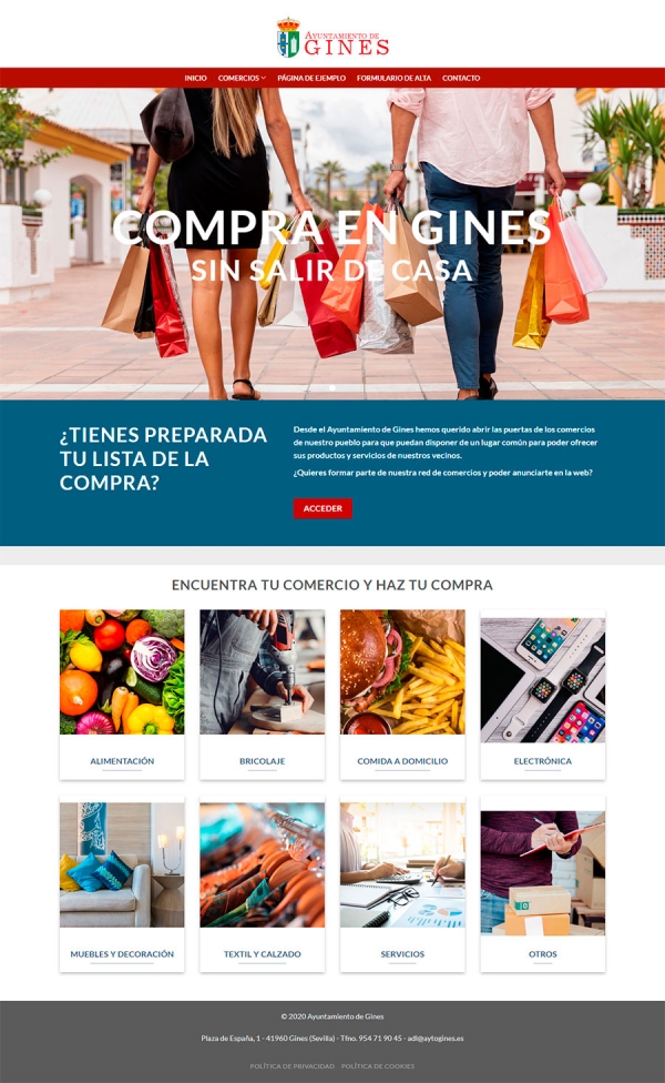 &#039;Compra Gines&#039;, nueva plataforma digital de apoyo al comercio local