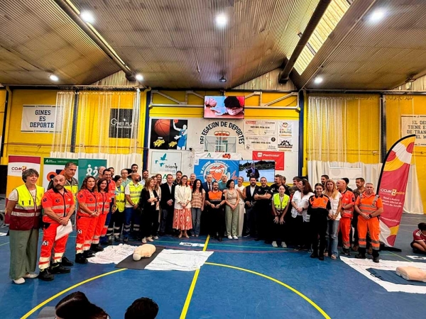 1.200 j&oacute;venes participan en la Cardiomarat&oacute;n 061 en Gines para saber actuar ante una parada card&iacute;aca