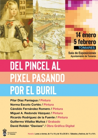 Hasta el 5 de febrero se podrá disfrutar de la exposición colectiva &quot;Del Pincel al Pixel pasando por el Buril&quot;