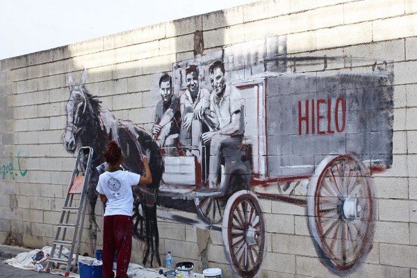 Coria del R&iacute;o celebra la III Muestra de Arte Urbano Hip&oacute;lito Viana
