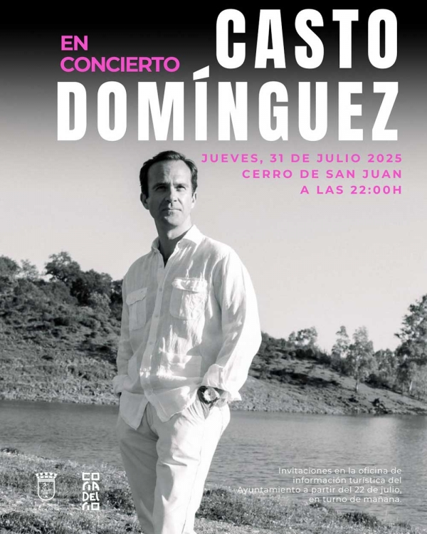 Casto Dom&iacute;nguez ofrecer&aacute; un concierto el 31 de julio en Coria del R&iacute;o